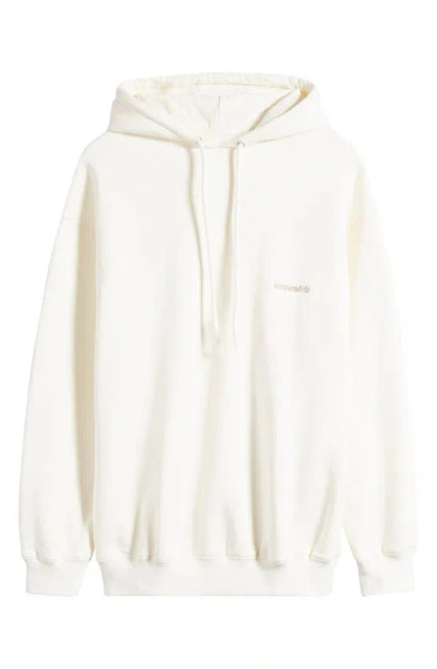 House Of Cb Oversize Cotton Hoodie In Off-white