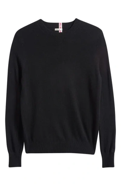 House Of Cb Rochelle Wool & Cashmere Crewneck Sweater In Black