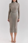 House Of Cb Rowena Rib Bodysuit In London Fog