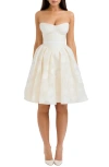 House Of Cb Saige Strapless Minidress In White