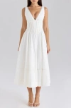 House Of Cb Samia Maxi Sundress In White