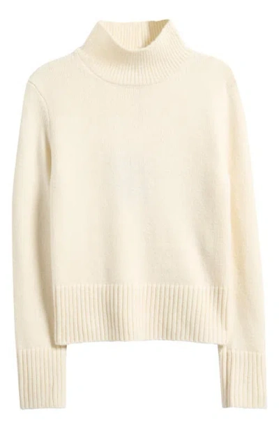 House Of Cb Skye Merino Wool Turtleneck Sweater In White