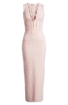 House Of Cb Sophina Broderie Anglaise Sleeveless Maxi Dress In Crystal Rose