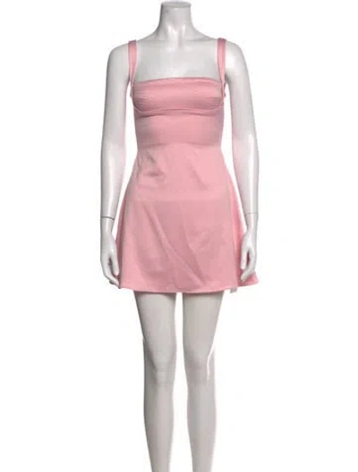 Pre-owned House Of Cb Square Neckline Mini Dress W/ Tags In Pink