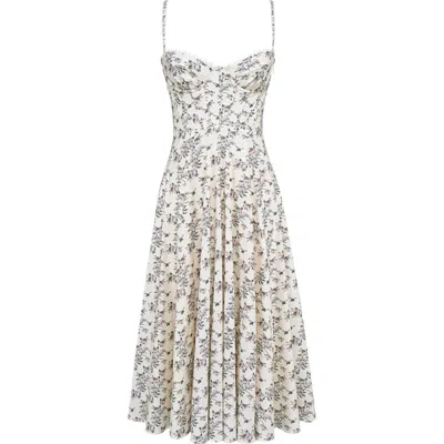 House Of Cb Steffani Floral Corset Midi Sundress