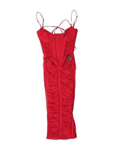 Pre-owned House Of Cb Strapless Mini Dress W/ Tags In Red