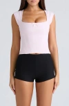 House Of Cb The Cap Sleeve Corset Top In Pink