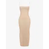 House Of Cb Calla Beaded Mesh Overlay Gown In Seapearl