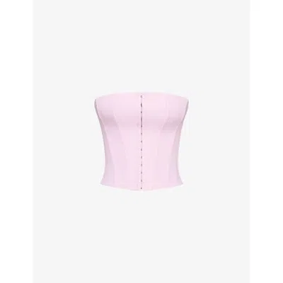 House Of Cb Womens Ballerina Pink The Strapless Stretch-woven Corset To