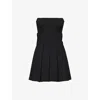 House Of Cb Womens Emmanuela Strapless Woven Mini Dress Black