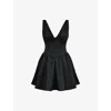 House Of Cb Womens Emmeliette Satin Mini Dress Black