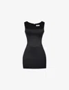 House Of Cb Womens Black Enya Fitted Woven Mini Dress In Black