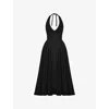 House Of Cb Womens  Marilyn Halter Midi Dress In Black