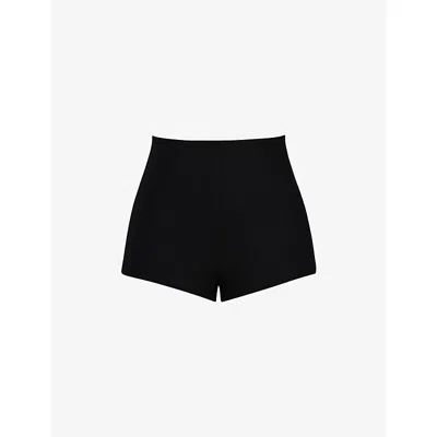 House Of Cb Womens Black The Mini Stretch-jersey Shorts