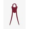 House Of Cb Womens  Hallie Strapless Stretch-woven Corset In Cabernet
