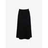 House Of Cb Womens Black Asti A-line Stretch-woven Midi Skirt In Black