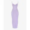 House Of Cb Breeze Corset Gown In Orchid