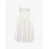 House Of Cb Womens  Coco Satin Midi Dress In Vintage Ivory