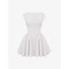 House Of Cb Womens  Enchant Open-back Woven Mini Dress In White