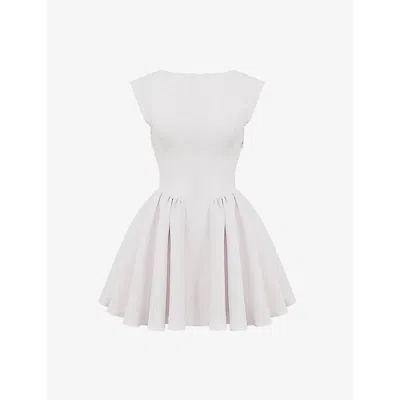 HOUSE OF CB WOMENS HOUSE OF CB ENCHANT OPEN-BACK WOVEN MINI DRESS