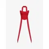 House Of Cb Womens Holly Red Hallie Corset Stretch-mesh Top In Holly Red