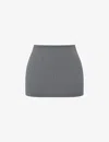 House Of Cb Womens Grey Jessamine A-line Stretch-woven Mini Skirt In Grey