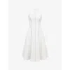 House Of Cb Loulou Halter Dress In Ivory