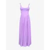House Of Cb Of Cb Womens Pascha Butterfly Corset Maxi Dress Orchid In Orchid