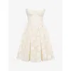 House Of Cb Saige Strapless Minidress In Vintage Cream