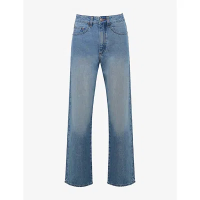 House Of Cb Womens  The Slim Boyfriend Straight-leg Jeans In Blue