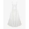 House Of Cb Womens Ivory Italian Lillianna Corset Satin Bridal Gown In Ivory Italian