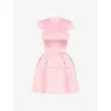 House Of Cb Womens Parisian Pink Saida Backless Satin Mini Dress In Parisian Pink