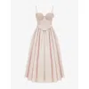 House Of Cb Womens  Perfect Satin Corset And Skirt Set In Peach