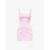 House Of Cb Womens  Cosette Satin Sleeveless Mini Dre In Rose Shadow