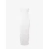 House Of Cb Womens Eva Floral-pattern Stretch-lace Maxi Dress White In White