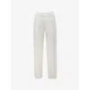 House Of Cb Womens White Hayden Checked Stretch-woven Trousers Xs In White