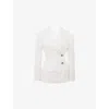 House Of Cb Hudson Side Button Blazer In White