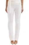 House Of Cb Wren Slim Fit Cotton & Cashmere Knit Pants In Ivory