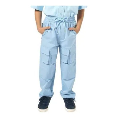 House Of Cenmar (gs)  Cargo-pocket Track Pants 'baby Blue'