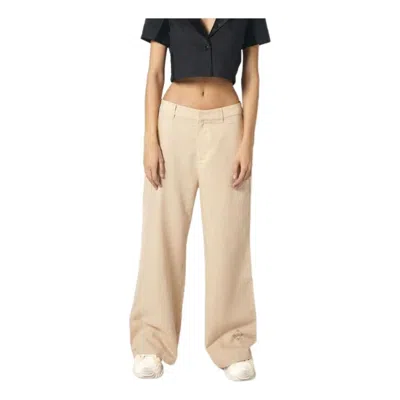 House Of Cenmar (wmns)  Linen High Waist Pants 'beige' In Gold