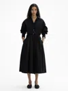 House Of Dagmar A-lined Midi Skirt In Black