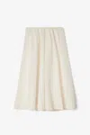 House Of Dagmar A Lined Midi Skirt In Cream White