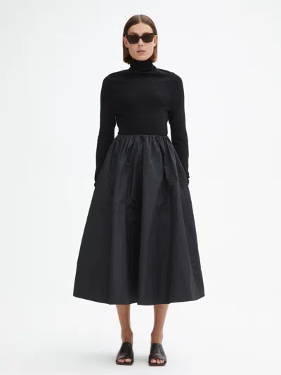 House Of Dagmar A-lined Midi Skirt In Black
