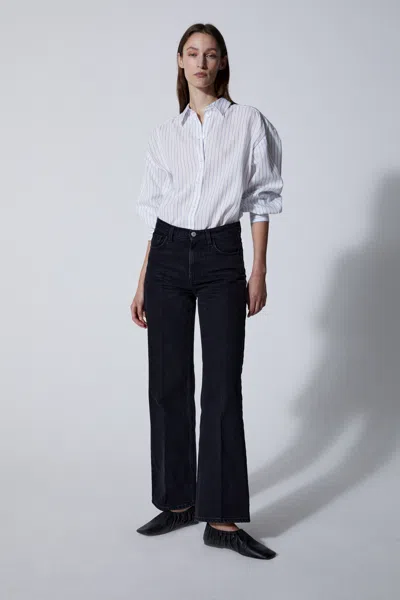 House Of Dagmar Alba Denim In Washed Black