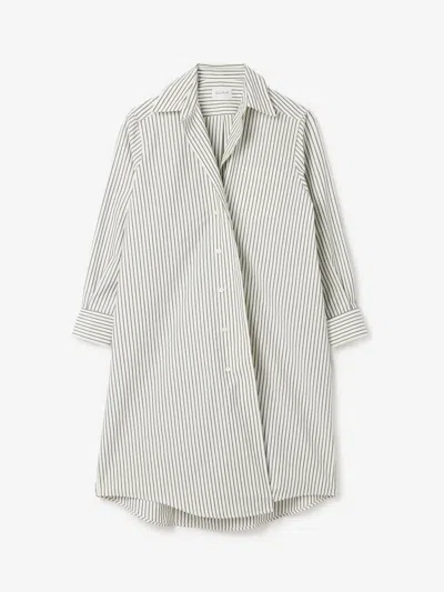 House Of Dagmar Asymmetric Dress |  | Off White | Size 36 | 100% Organic Cotton In Multi