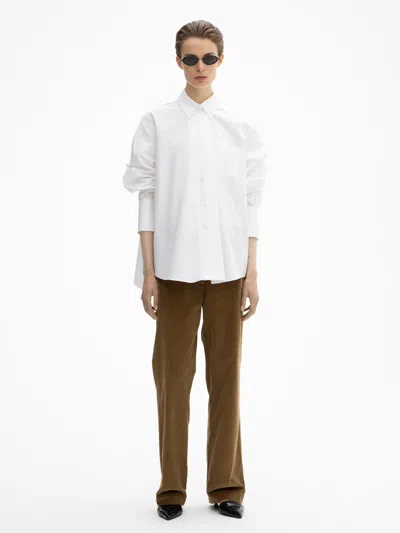 House Of Dagmar Asymmetric Shirt In White