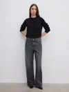 House Of Dagmar Baggy Fit Denim In Black