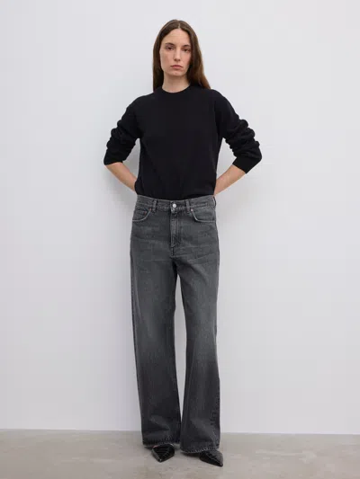 House Of Dagmar Baggy Fit Denim In Black