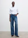 House Of Dagmar Baggy Fit Denim In Blue
