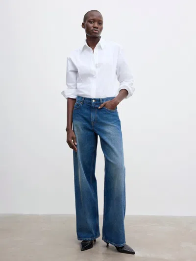 House Of Dagmar Five-pocket Jeans In Blue